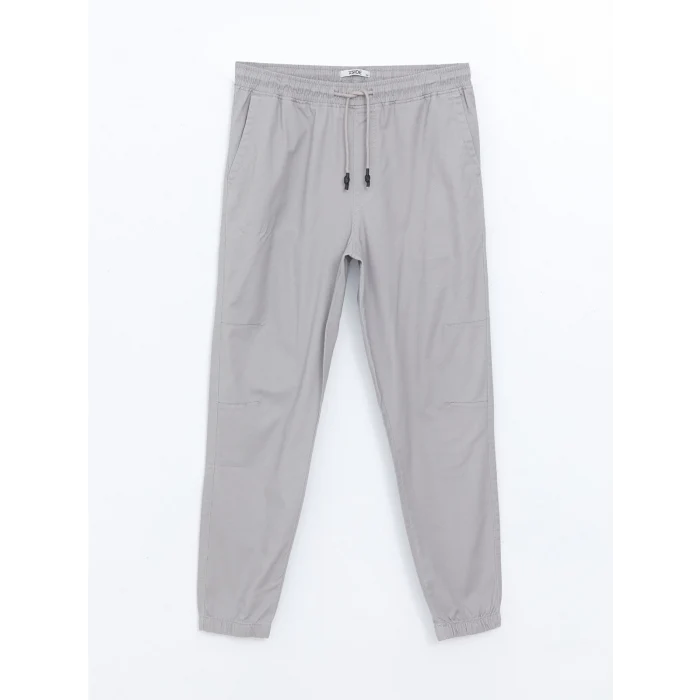 XSIDE GRİ Standart Kalıp Gabardin Erkek Jogger Pantolon