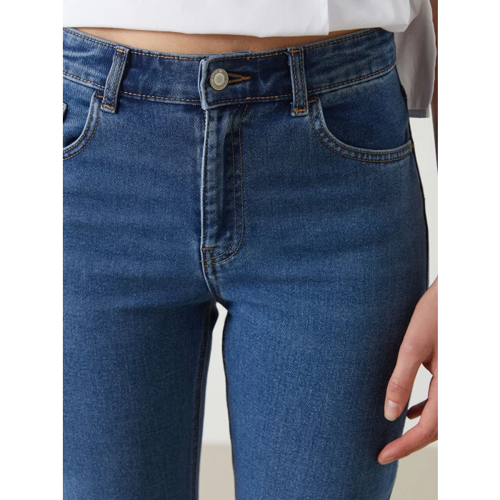LCW Jeans İNDİGO Mars Flare Kadın Jean Pantolon
