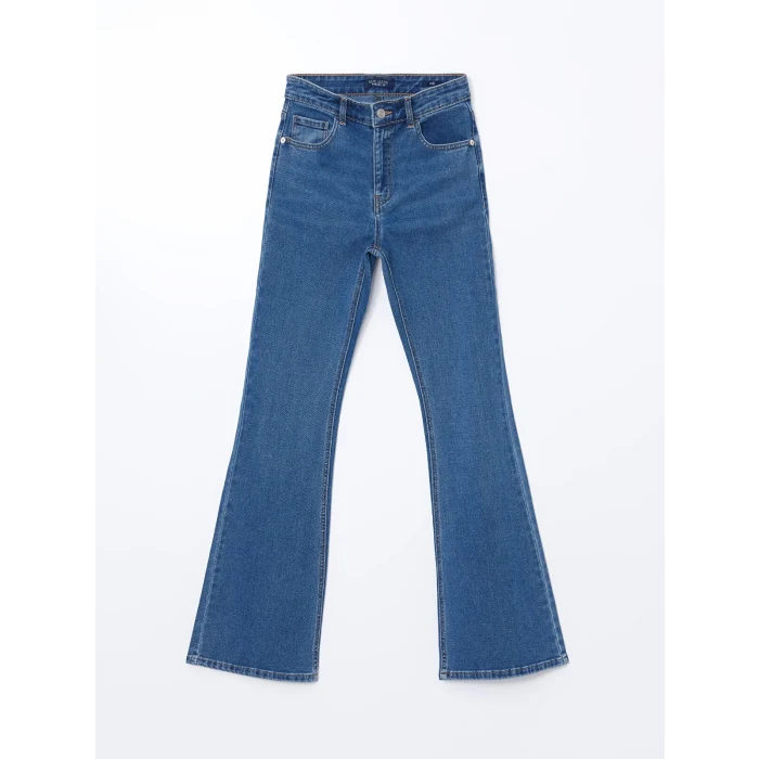 LCW Jeans İNDİGO Mars Flare Kadın Jean Pantolon