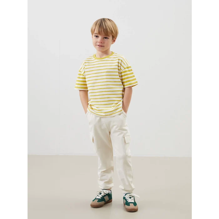 LCW Kids BEJ Beli Lastikli Erkek Çocuk Jogger Eşofman Alt