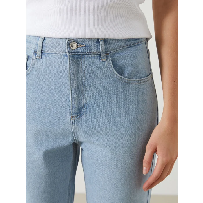 LCW Jeans İNDİGO Straight Fit Kadın Jean Pantolon