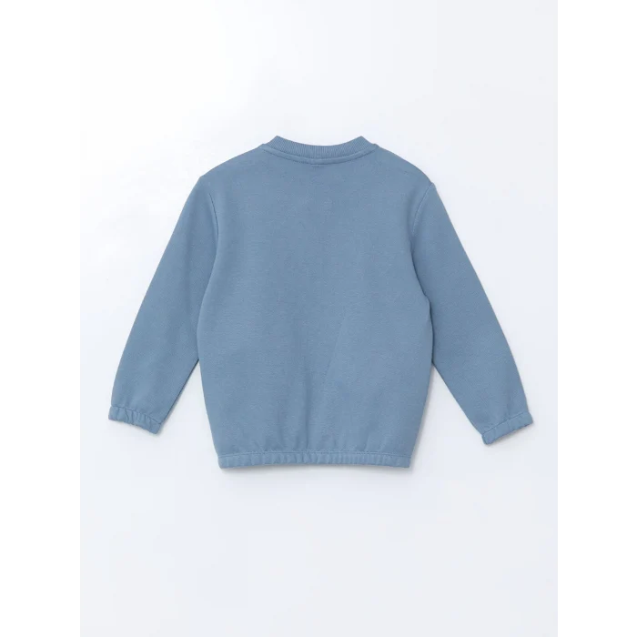 LCW Kids MAVİ Basic Erkek Çocuk Fermuarlı Sweatshirt