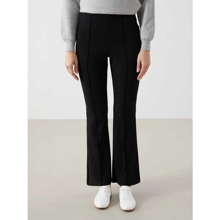 LCW Modest SİYAH Loose Fit Geniş Paça Kadın Pantolon