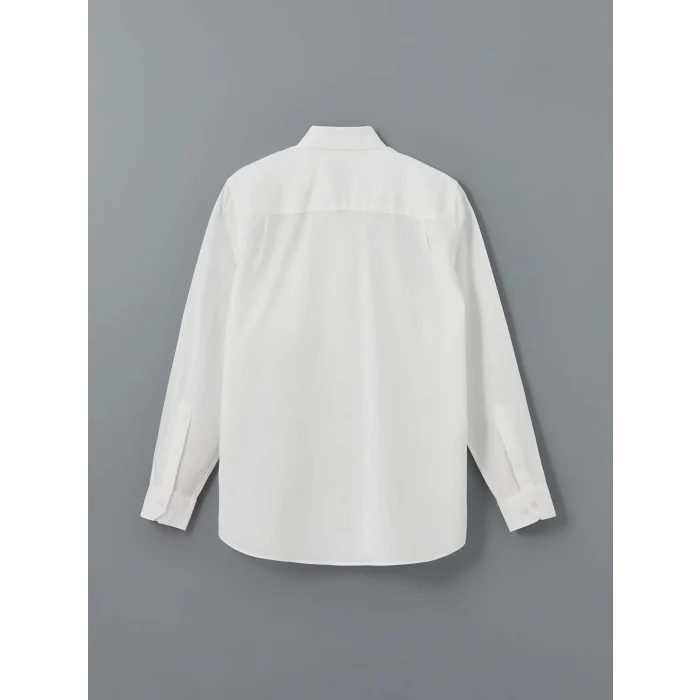 LCWAIKIKI Classic BEYAZ Regular Fit Uzun Kollu Oxford Erkek Gömlek