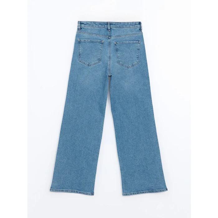 LCW Jeans İNDİGO Wideleg Kadın Jean Pantolon