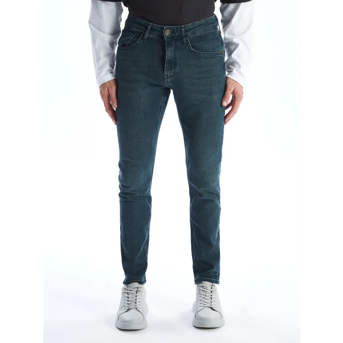 LCW Jeans YEŞİL 750 Slim Fit Erkek Jean Pantolon