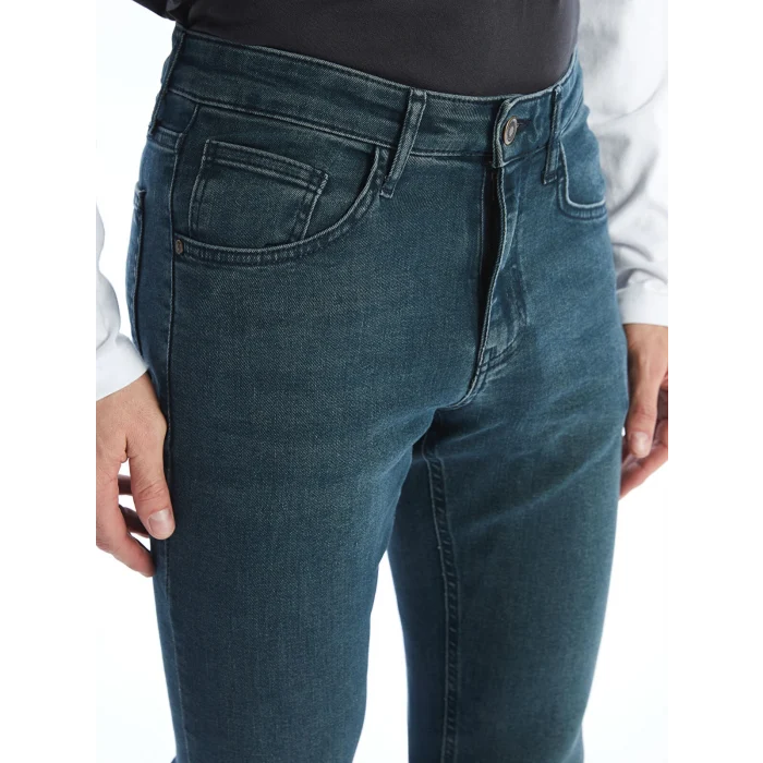 LCW Jeans YEŞİL 750 Slim Fit Erkek Jean Pantolon