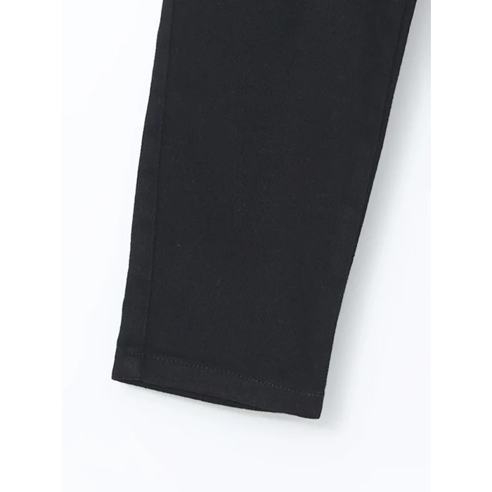 LCW Kids SİYAH Beli Lastikli Askılı Erkek Çocuk Pantolon