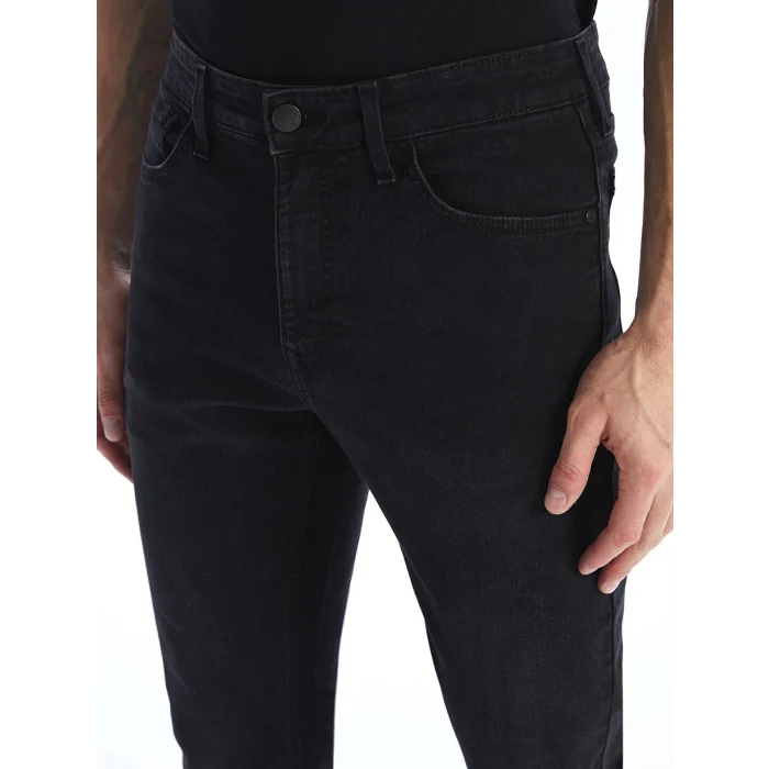 LCW Jeans SİYAH 750 Slim Fit Erkek Jean Pantolon