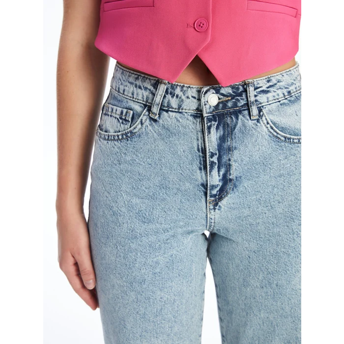 LCW Jeans İNDİGO Wideleg Kadın Jean Pantolon