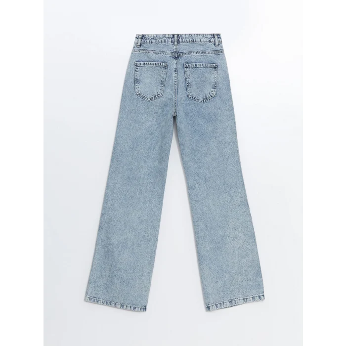 LCW Jeans İNDİGO Wideleg Kadın Jean Pantolon