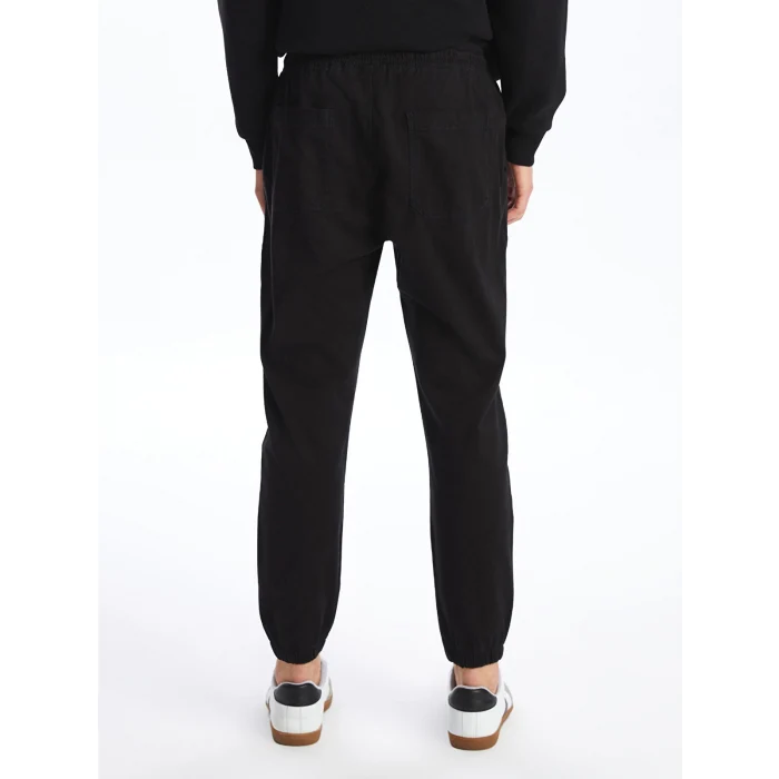 XSIDE SİYAH Standart Kalıp Gabardin Erkek Jogger Pantolon