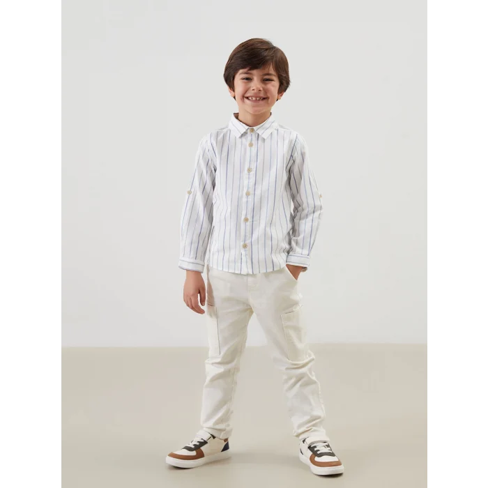 LCW Kids BEJ Beli Lastikli Erkek Çocuk Jogger Pantolon