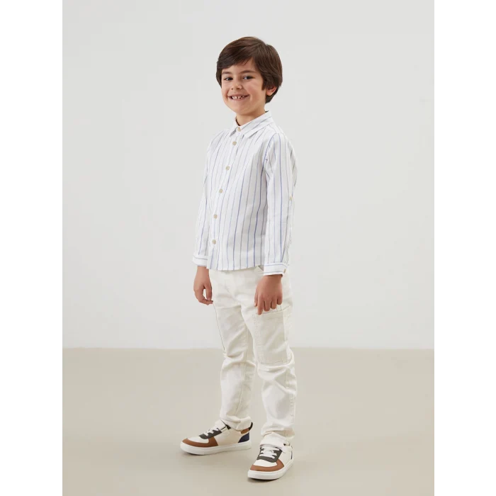 LCW Kids BEJ Beli Lastikli Erkek Çocuk Jogger Pantolon