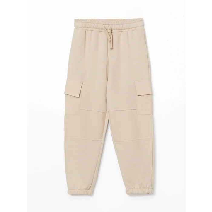 LCW Kids BEJ Beli Lastikli Erkek Çocuk Jogger Eşofman Altı