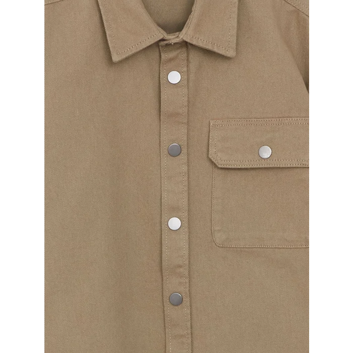 LCW Kids HAKİ Uzun Kollu Erkek Çocuk Gömlek Ceket