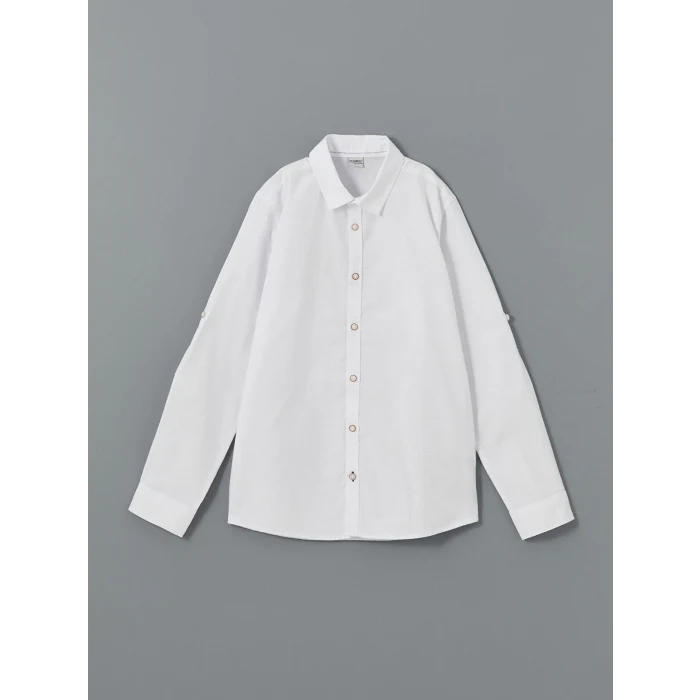 LCW Kids BEYAZ Erkek Çocuk Oxford Gömlek