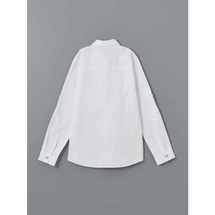 LCW Kids BEYAZ Erkek Çocuk Oxford Gömlek