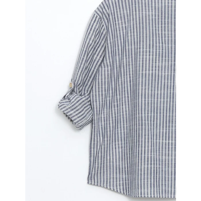 LCW Kids MAVİ Hakim Yaka Erkek Çocuk Gömlek