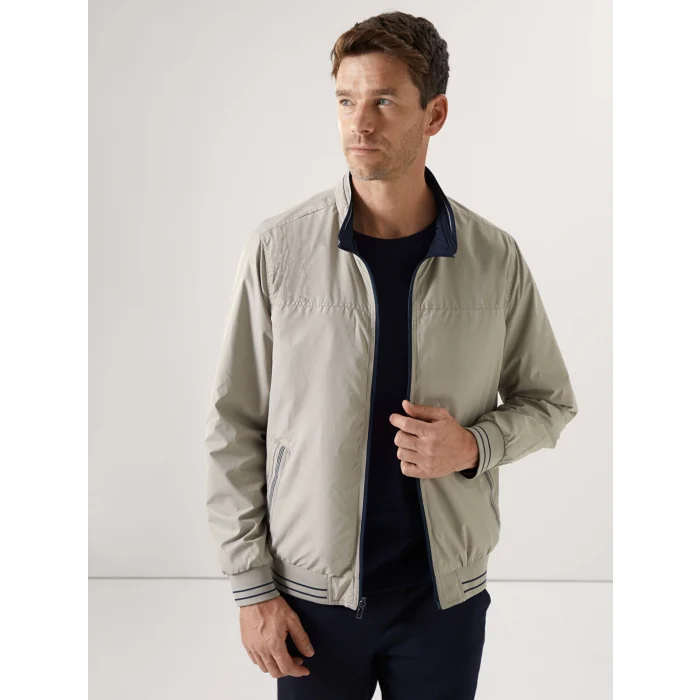 LCWAIKIKI Classic İNDİGO Standart Kalıp Dik Yaka Erkek Orta Kalın Mont