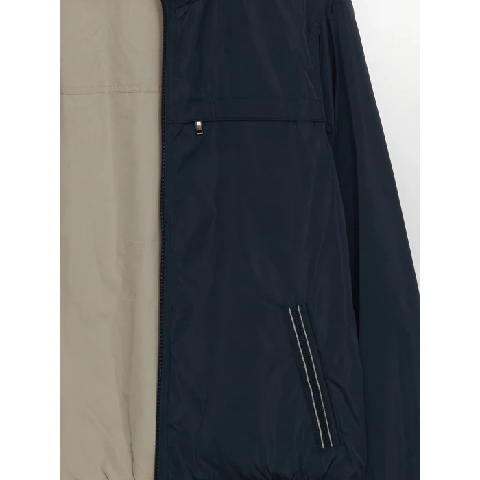 LCWAIKIKI Classic İNDİGO Standart Kalıp Dik Yaka Erkek Orta Kalın Mont