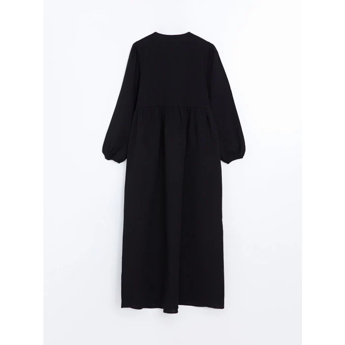 LCW Modest SİYAH Bisiklet Yaka Kadın Elbise