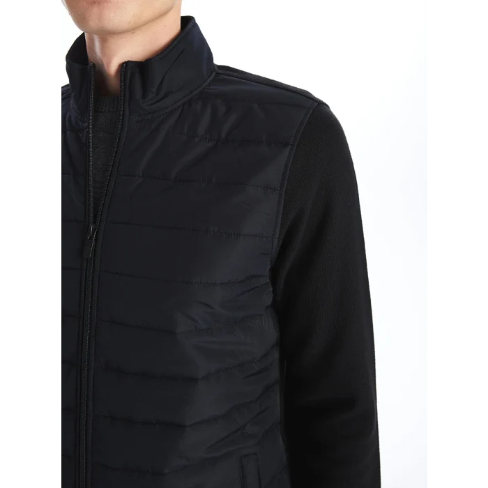 LCWAIKIKI Basic SİYAH Standart Kalıp Dik Yaka Erkek Mont