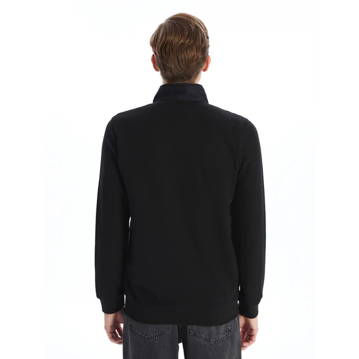 LCWAIKIKI Basic SİYAH Standart Kalıp Dik Yaka Erkek Mont