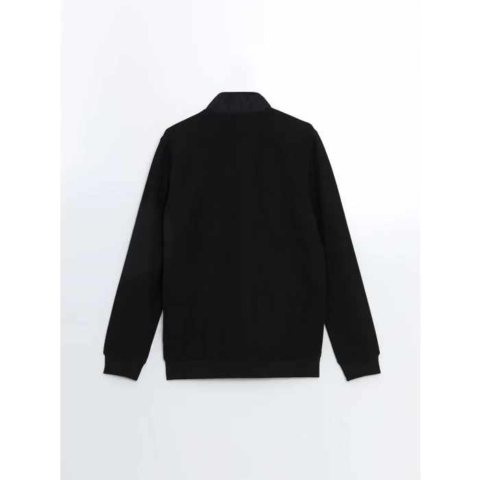 LCWAIKIKI Basic SİYAH Standart Kalıp Dik Yaka Erkek Mont