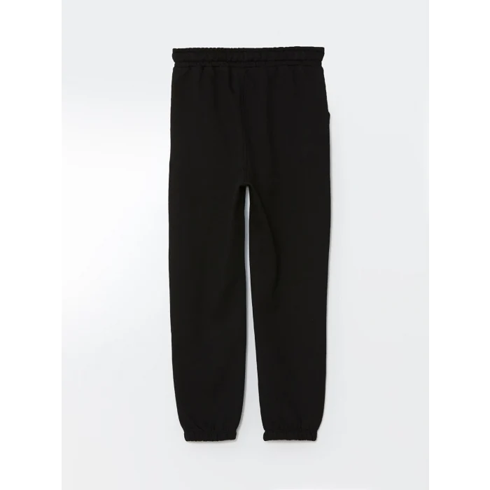 LCW Kids SİYAH Beli Lastikli Baskılı Erkek Çocuk Jogger Eşofman Alt 2li