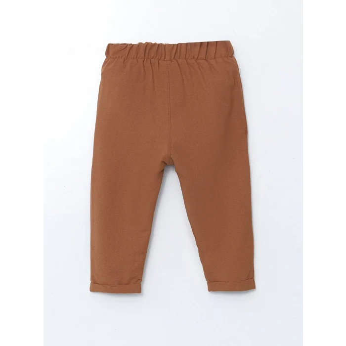 LCW baby BEJ Hakim Yaka Erkek Bebek Gömlek ve Pantolon 2li