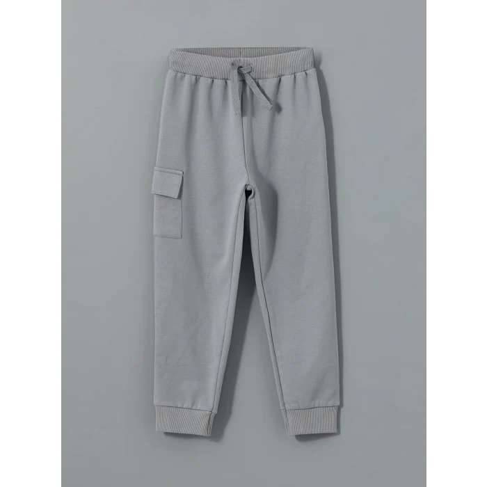 LCW Kids EKRU Beli Lastikli Erkek Çocuk Jogger Eşofman Alt 2li