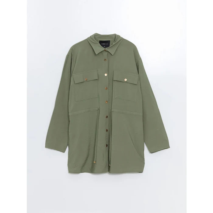 LCW Grace HAKİ Kadın Gömlek Ceket