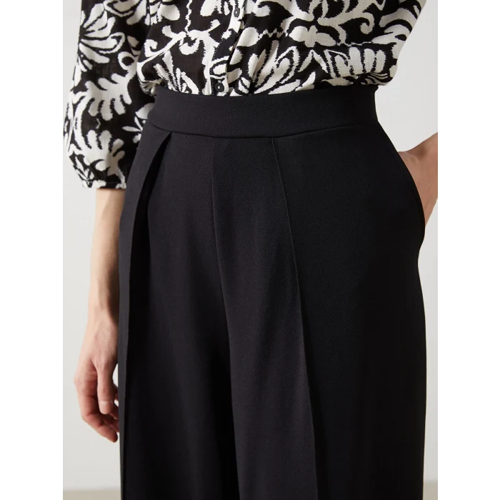 LCWAIKIKI Classic SİYAH Loose Fit Geniş Paça Kadın Pantolon