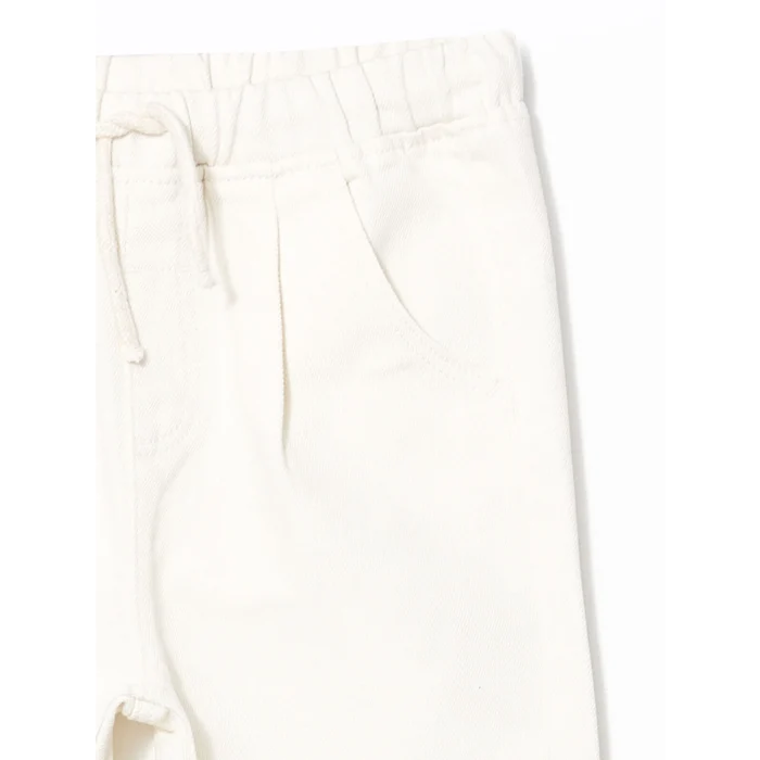 LCW Kids BEJ Beli Lastikli Gabardin Erkek Çocuk Pantolon