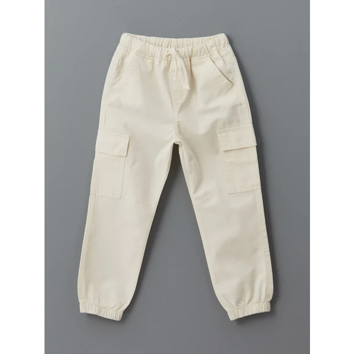 LCW Kids BEJ Beli Lastikli Erkek Çocuk Jogger Pantolon