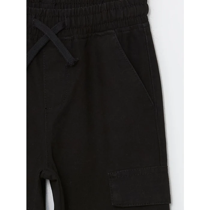 LCW Kids SİYAH Beli Lastikli Erkek Çocuk Jogger Pantolon