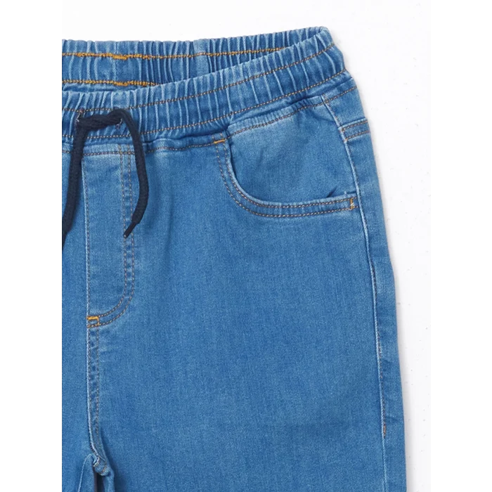 LCW Kids İNDİGO Beli Lastikli Erkek Çocuk Jean Pantolon
