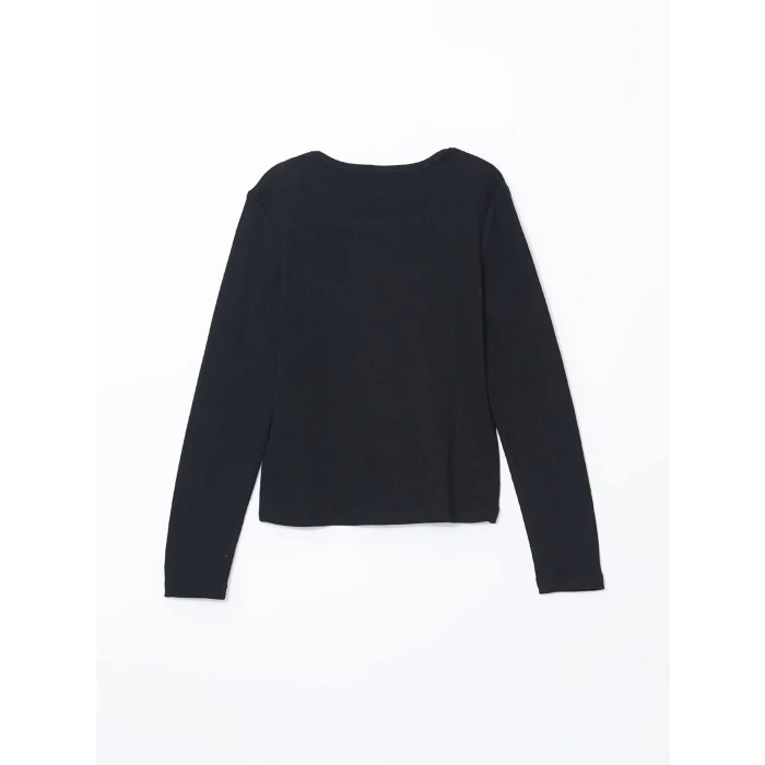 LCW Kids SİYAH Bisiklet Yaka Kız Çocuk Tişört ve Şort Etek