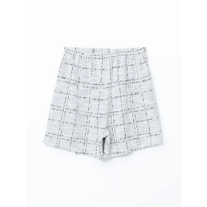 LCW Kids SİYAH Bisiklet Yaka Kız Çocuk Tişört ve Şort Etek