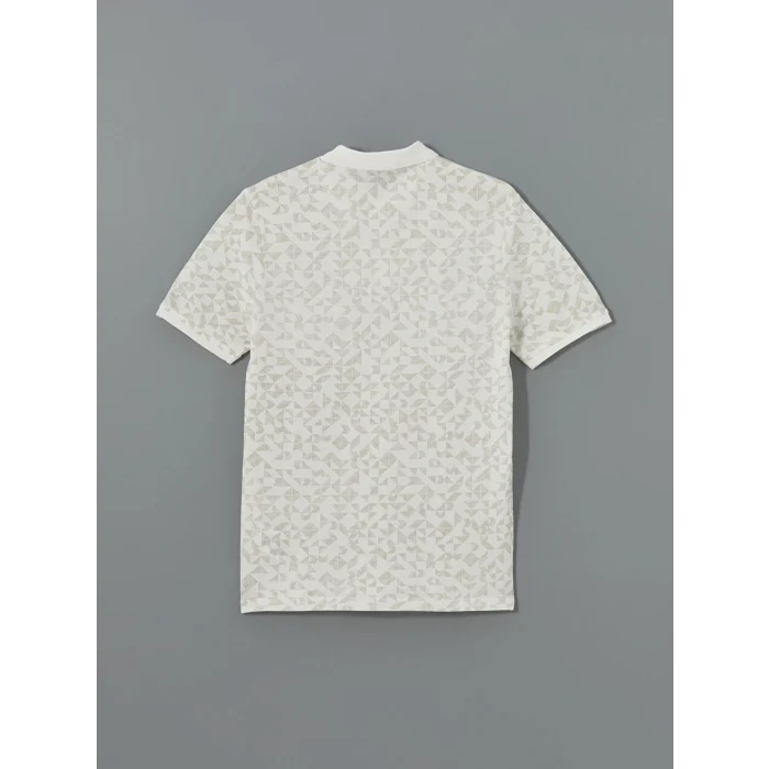 LCW Vision BEJ Polo Yaka Kısa Kollu Desenli Pike Erkek Tişört