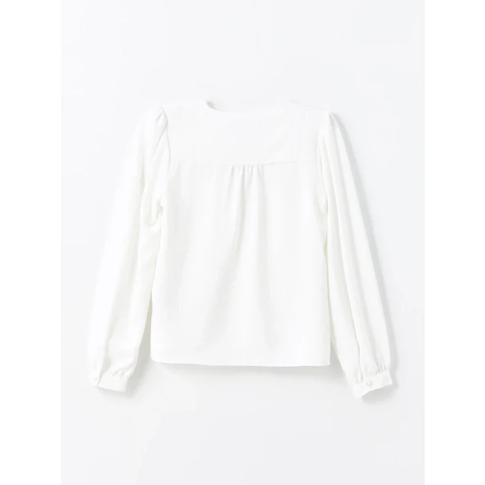 LCW Vision EKRU V Yaka Kadın Bluz