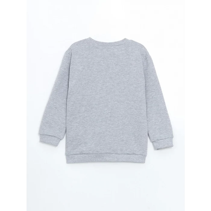 LCW Kids GRİ Bisiklet Yaka Erkek Çocuk Sweatshirt ve Eşofman Alt 2li