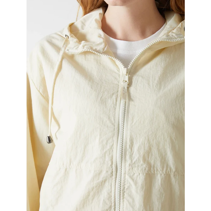 LCW Vision BEJ Kapüşonlu Kadın Yağmurluk