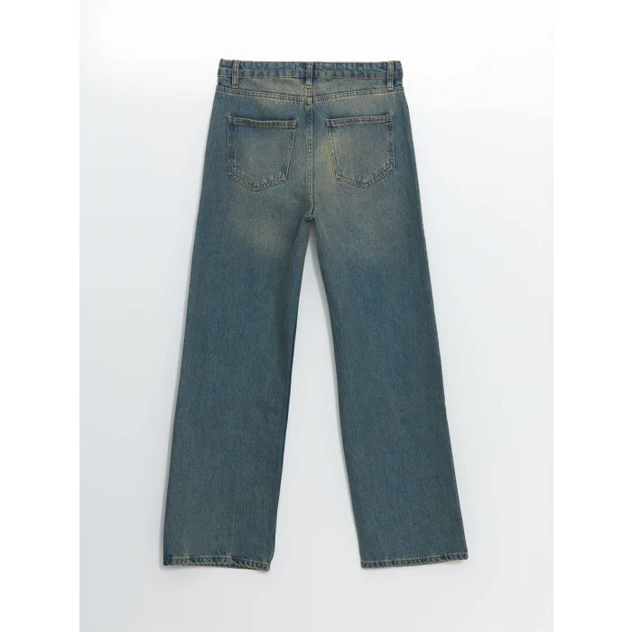 LCW Jeans İNDİGO Straight Fit Kadın Jean Pantolon
