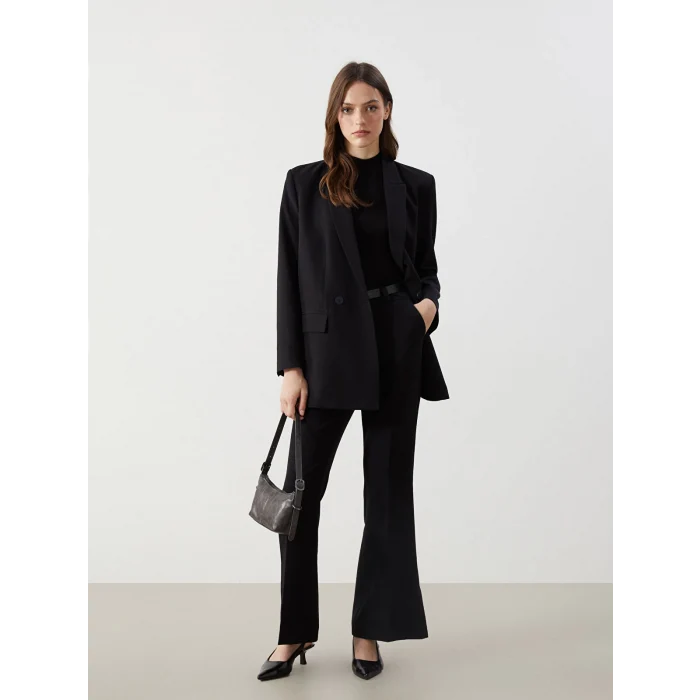 LCW Modest SİYAH Standart Fit Kadın Pantolon