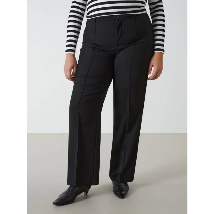 LCW Vision SİYAH Dar Fit Geniş Paça Kadın Pantolon