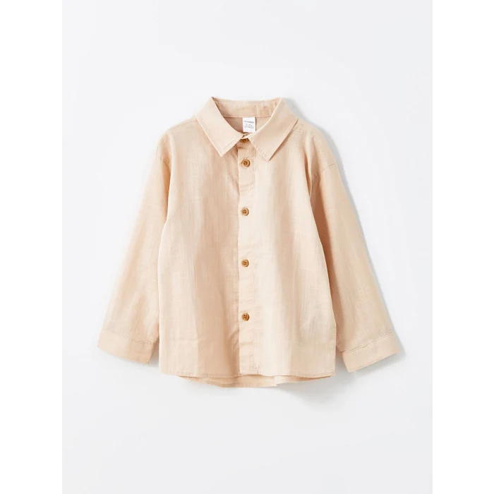 LCW Kids PEMBE Basic Erkek Çocuk Gömlek ve Pantolon 2li