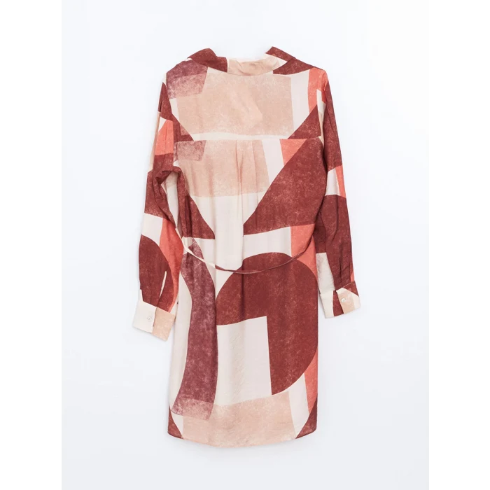 LCWAIKIKI Classic TURUNCU Desenli Kadın Gömlek Tunik