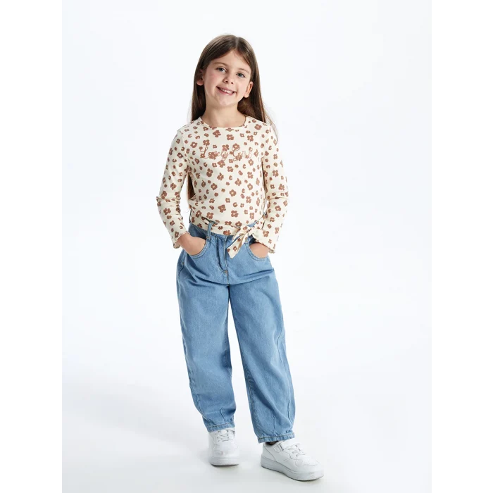 LCW Kids MAVİ Basic Kız Çocuk Jean Pantolon